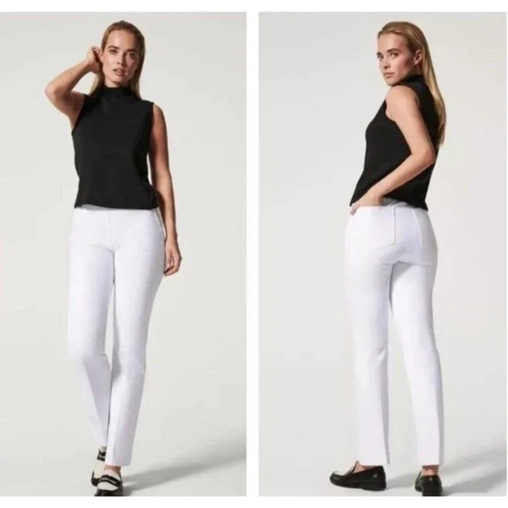 Spanx Womens On-the-Go Kick Flare Pant 20373T Classic White plus size XL Tall